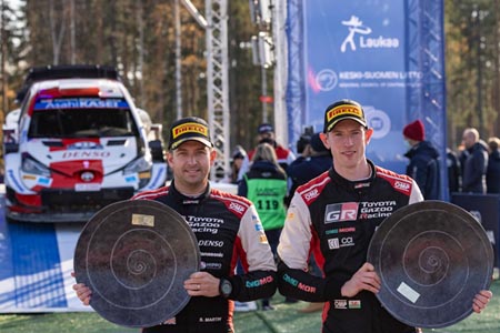 Toyota GAZOO Racing Celebrates Sixth Win in Finland